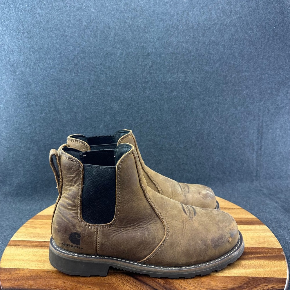Carhartt Frontier Women's Water Resis Steel Safety Toe Chelsea Boots Size 9.5